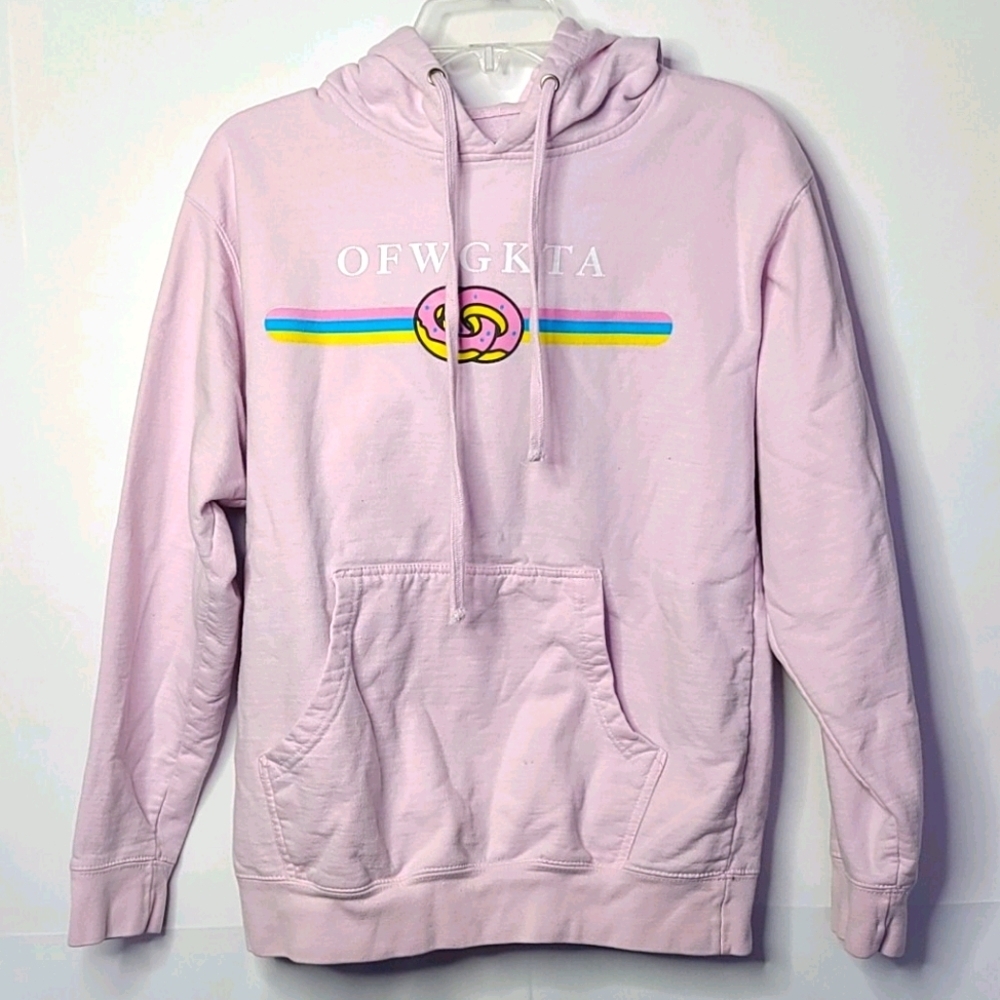 OFWGKTA pink hooded sweatshirt hoodie sz Medium